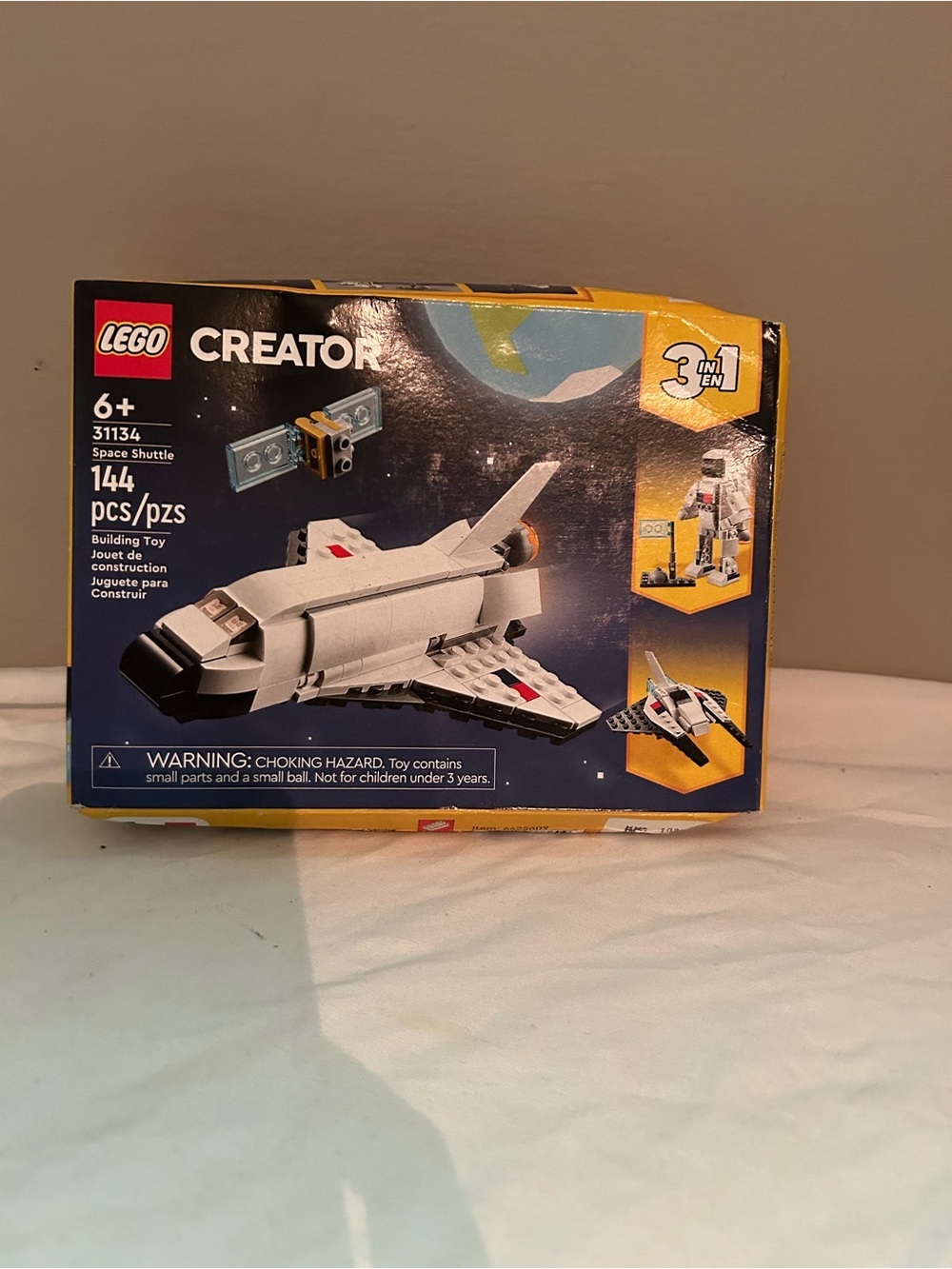Lego Creator White and Black Space Shuttle Building Set